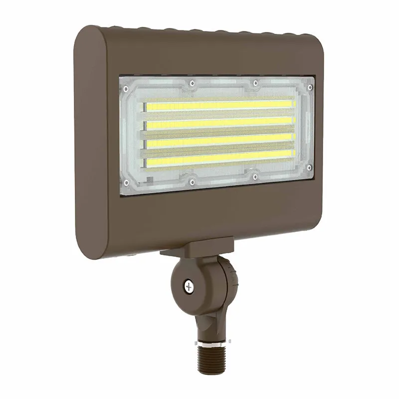 LED Architectural Flood Light with 1/2" Knuckle, Selectable Wattage 15/20/30/50W, 3000K, 4000K, or 5000K, 120-277V — Warehouse Lighting LED Flood Lights 50.0W 3000K