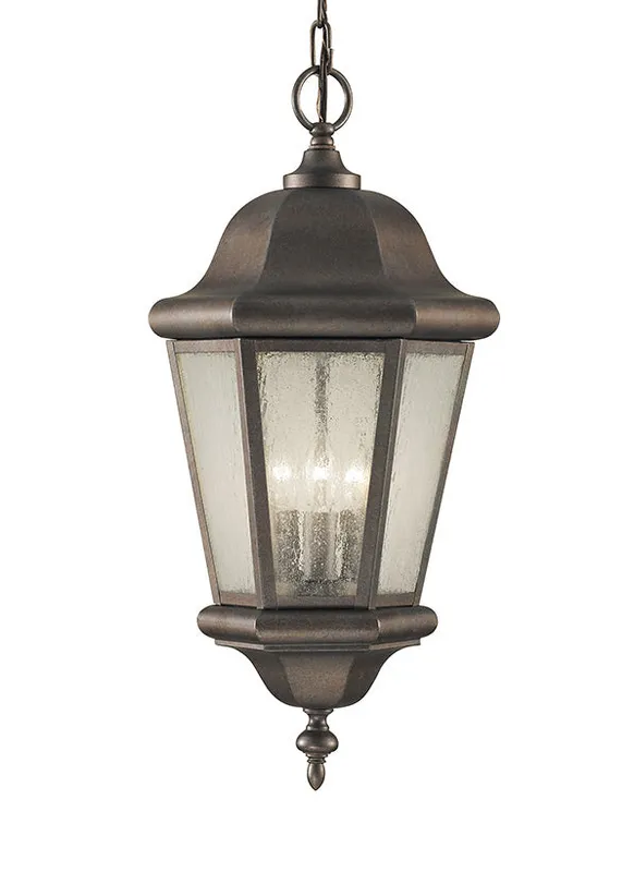 Martinsville Collection - Three Light Outdoor Pendant Lantern | Finish: Corinthian Bronze - OL5911EN/CB — Warehouse Lighting LED Landscape Lights  
