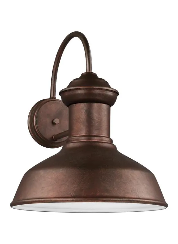 Fredricksburg Collection - Large One Light Outdoor Turtle Friendly Wall Lantern | Finish: Weathered Copper - 8647701-44/T — Warehouse Lighting LED Wall Lights  2200K