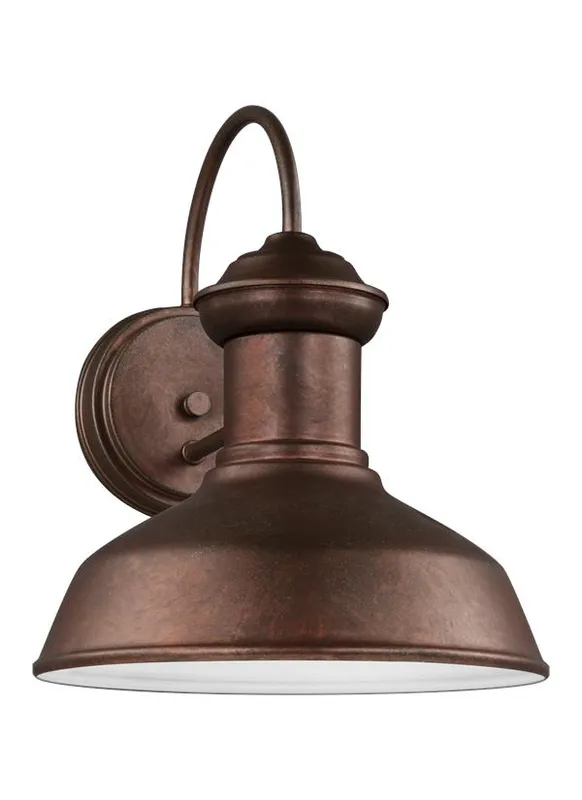 Fredricksburg Collection - Small One Light Outdoor Turtle Friendly Wall Lantern | Finish: Weathered Copper - 8547701-44/T — Warehouse Lighting LED Wall Lights  2200K