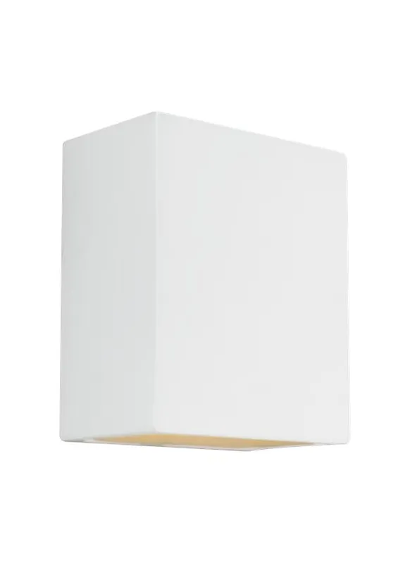 Paintable Ceramic Sconces Collection - One Light Outdoor Turtle Friendly Wall Lantern | Finish: Unfinished Ceramic - 8304801-714/T — Warehouse Lighting LED Wall Lights  