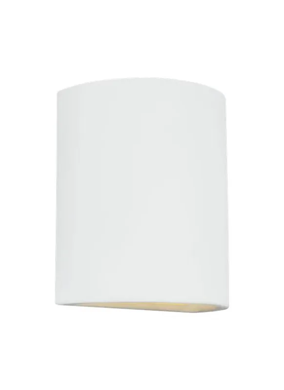Paintable Ceramic Sconces Collection - One Light Outdoor Turtle Friendly Wall Lantern | Finish: Unfinished Ceramic - 8304701-714/T — Warehouse Lighting LED Wall Lights  