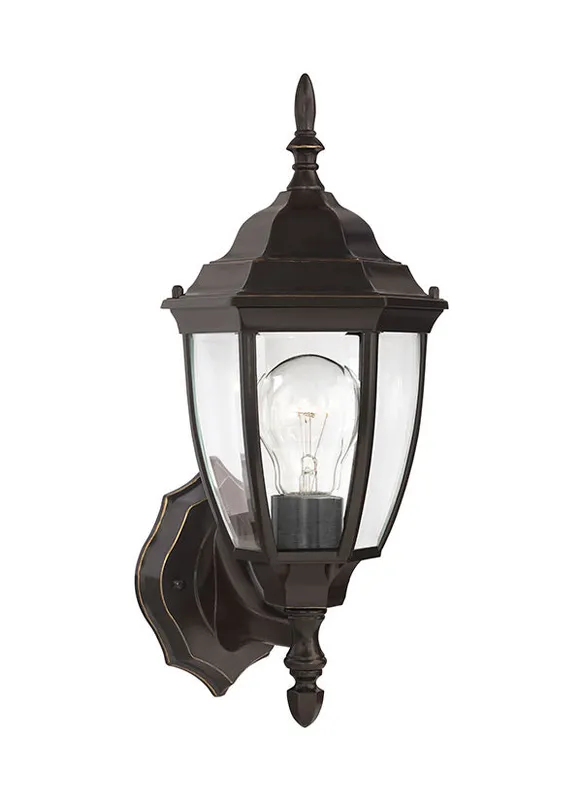 One Light Outdoor Wall Lantern , Bakersville Collection, Antique Bonze — Warehouse Lighting LED Wall Lights  