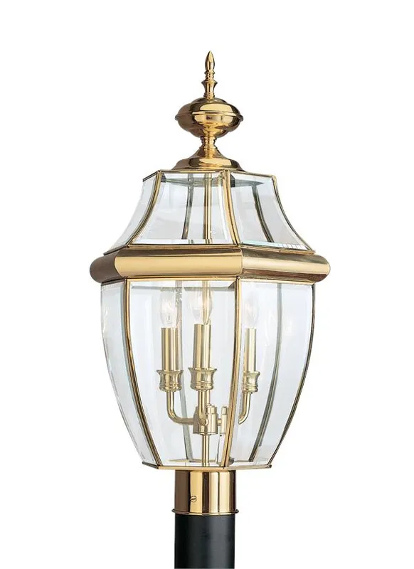 8239EN-02, Three Light Outdoor Post Lantern , Lancaster Collection — Warehouse Lighting LED Lighting Controls  