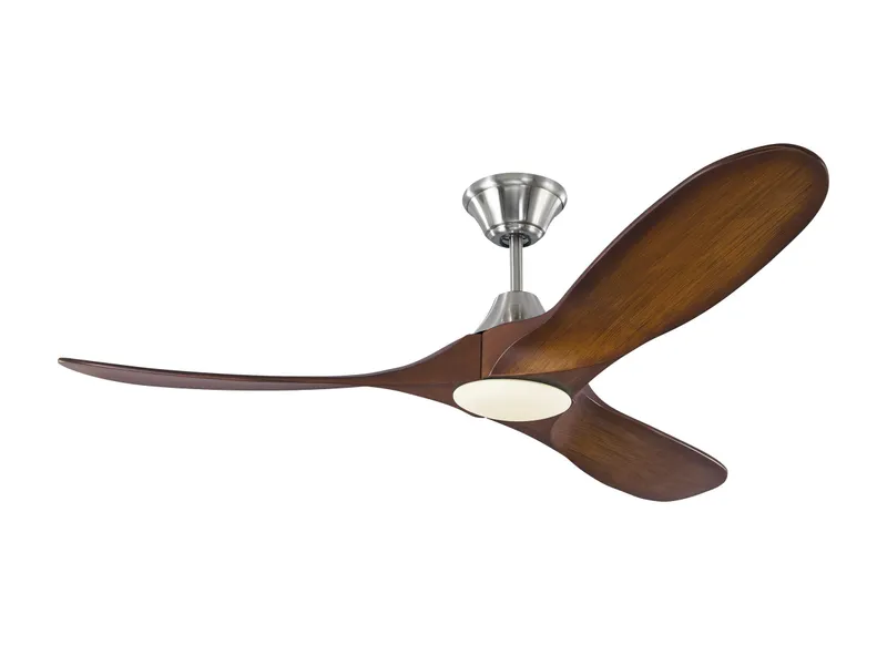 52" Maverick II LED - Brushed Steel Koa — Warehouse Lighting LED Post Top Lights  
