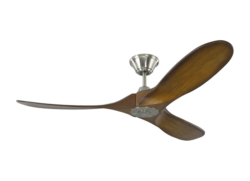 52" Maverick II - Brushed Steel with Koa — Warehouse Lighting LED Post Top Lights  