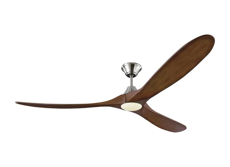 70" Maverick Max LED - Brushed Steel Koa — Warehouse Lighting LED Post Top Lights  