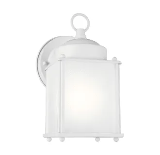 New Castle Collection - One Light Outdoor Wall Lantern | Finish: White - 8592001-15 — Warehouse Lighting LED Wall Lights  