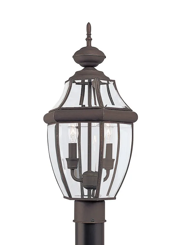 Lancaster Collection - Two Light Outdoor Post Lantern | Finish: Antique Bronze - 8229-71 — Warehouse Lighting LED Lighting Controls  