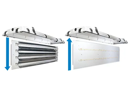 LED Vapor Tight High Bay Retrofit, 120W, 5000K — Warehouse Lighting LED Downlights 120.0W 5000K