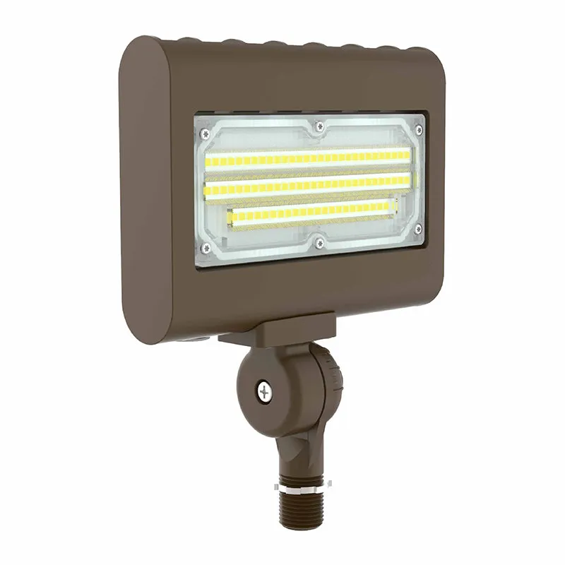 LED Architectural Flood Light with 1/2" Knuckle, Selectable Wattage 10/15/20/30W, 3000K, 4000K, or 5000K, 120-277V — Warehouse Lighting LED Flood Lights 30.0W 3000K