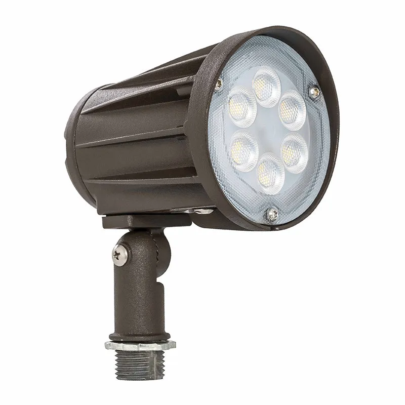 LED Bullet Flood Light, 15 Watt, 1900 Lumens, 3000K or 5000K, Knuckle Mount, 120-277V — Warehouse Lighting LED Flood Lights 15.0W 3000K
