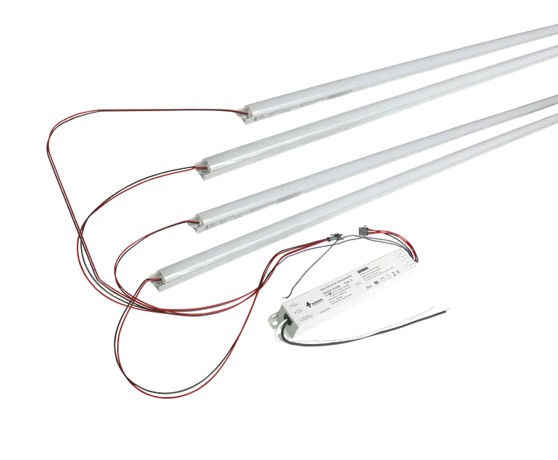 4 Foot LED Magnetic Strip Retrofit Kit for Linear Fixtures, 7320 Lumens, 60W, 5000K, 120-277V — Warehouse Lighting LED Downlights 60.0W 5000K
