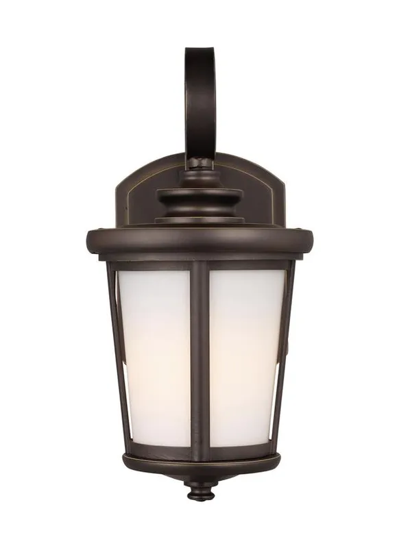 Eddington Collection - Small One Light Outdoor Wall Lantern | Finish: Antique Bronze - 8519301EN3-71 — Warehouse Lighting LED Wall Lights  
