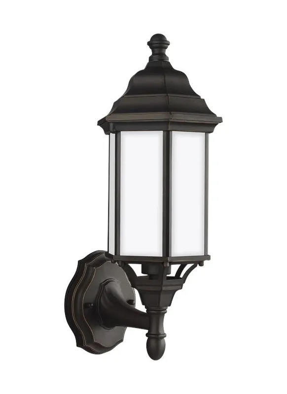 Sevier Collection - Small One Light Uplight Outdoor Wall Lantern | Finish: Antique Bronze - 8538751EN3-71 — Warehouse Lighting LED Wall Lights  