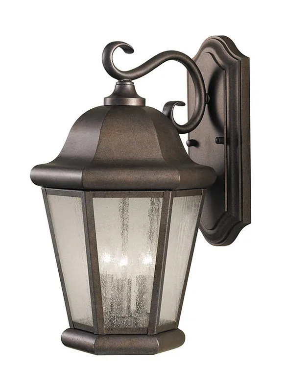 Martinsville Collection - Large Three Light Outdoor Wall Lantern | Finish: Corinthian Bronze - OL5902EN/CB — Warehouse Lighting LED Wall Lights  