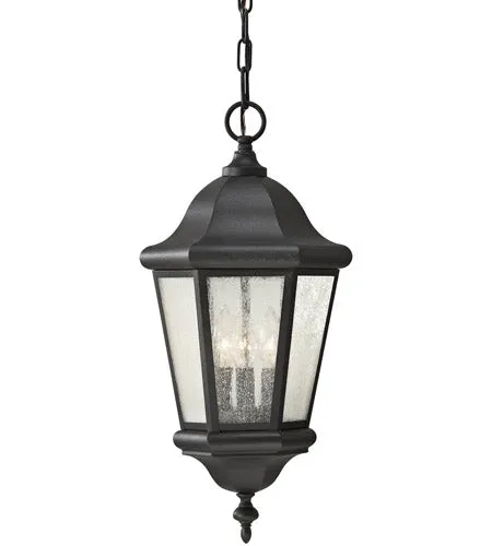 Martinsville Collection - Three Light Outdoor Pendant Lantern | Finish: Black - OL5911EN/BK — Warehouse Lighting LED Landscape Lights  