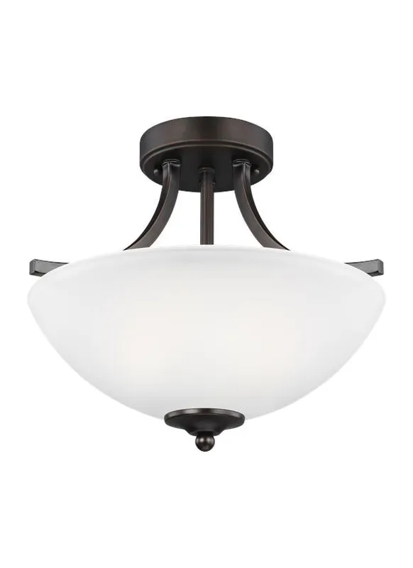 Small Two Light Semi-Flush Convertible Pendant Finish: Burnt Sienna - 7716502EN3-710 — Warehouse Lighting LED Landscape Lights  