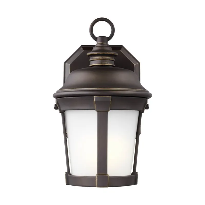 Calder Collection - Small One Light Outdoor Wall Lantern | Finish: Antique Bronze - 8550701-71 — Warehouse Lighting LED Wall Lights  