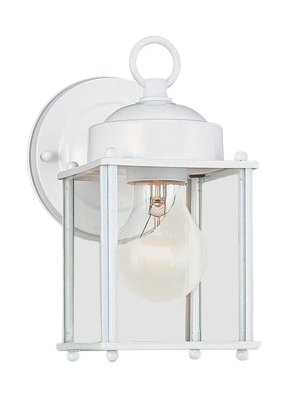 New Castle Collection - One Light Outdoor Wall Lantern | Finish: White - 8592-15 — Warehouse Lighting LED Wall Lights  