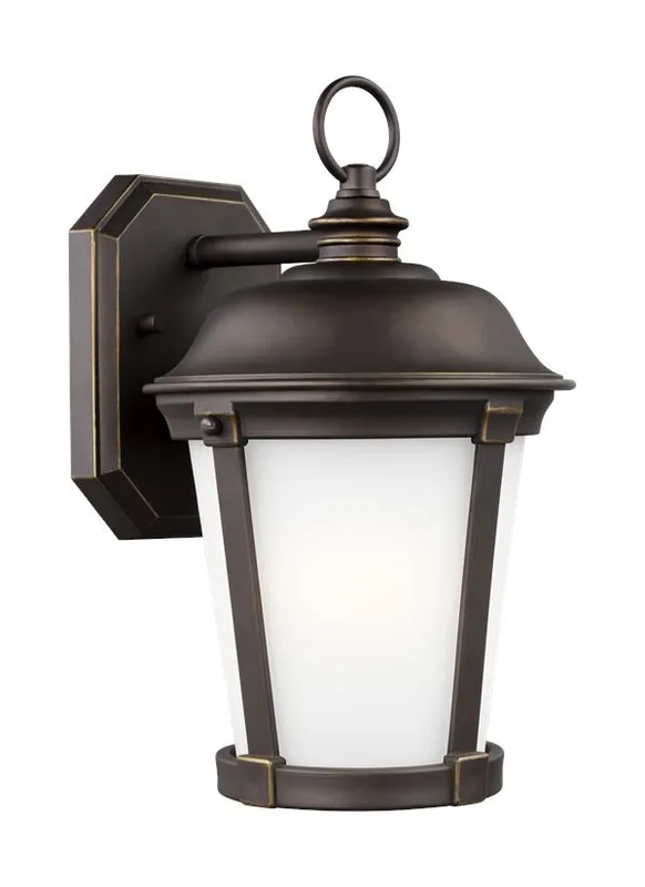 Calder Collection - Medium One Light Outdoor Wall Lantern | Finish: Antique Bronze - 8650701EN3-71 — Warehouse Lighting LED Wall Lights  