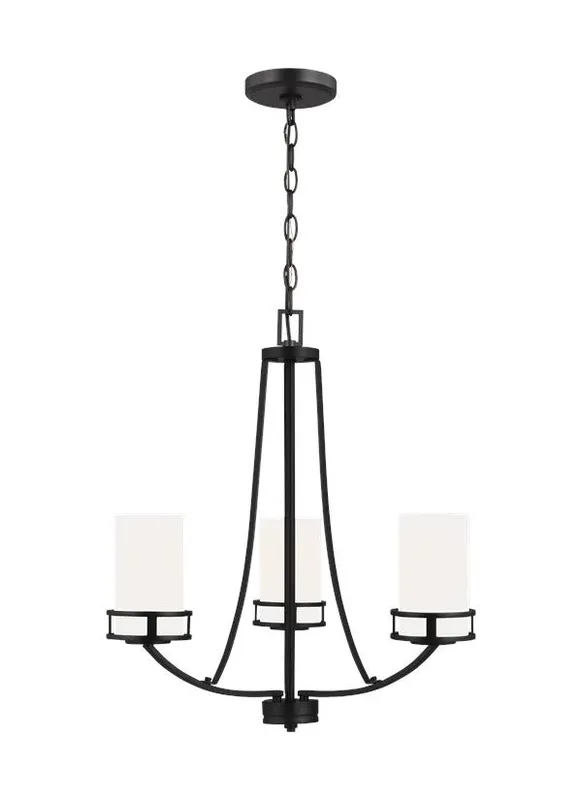 Robie Collection - Three Light Chandelier | Finish: Midnight Black - 3121603-112 — Warehouse Lighting LED Landscape Lights  