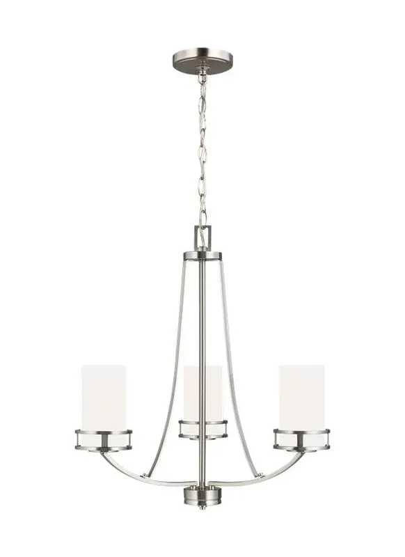 Robie Collection - Three Light Chandelier | Finish: Brushed Nickel - 3121603EN3-962 — Warehouse Lighting LED Landscape Lights  