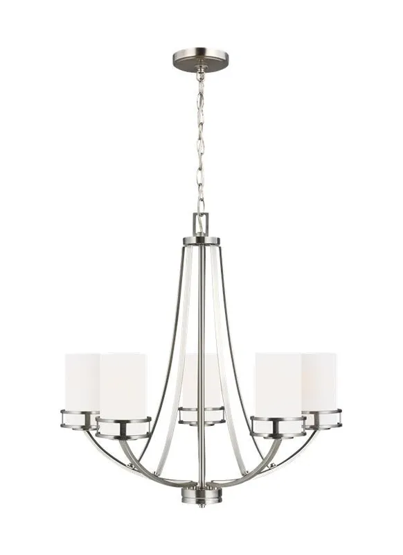 Robie Collection - Five Light Chandelier | Finish: Brushed Nickel - 3121605-962 — Warehouse Lighting LED Landscape Lights  