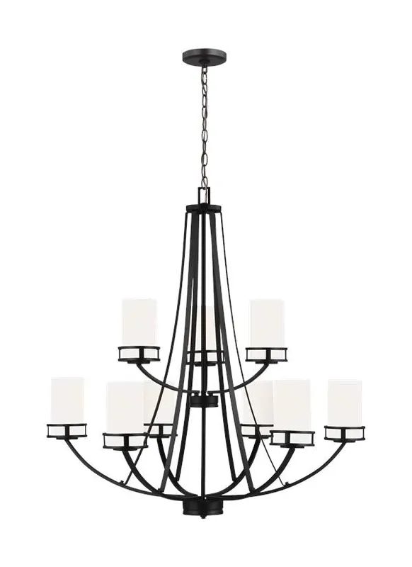 Robie Collection - Nine Light Chandelier | Finish: Midnight Black - 3121609-112 — Warehouse Lighting LED Landscape Lights  