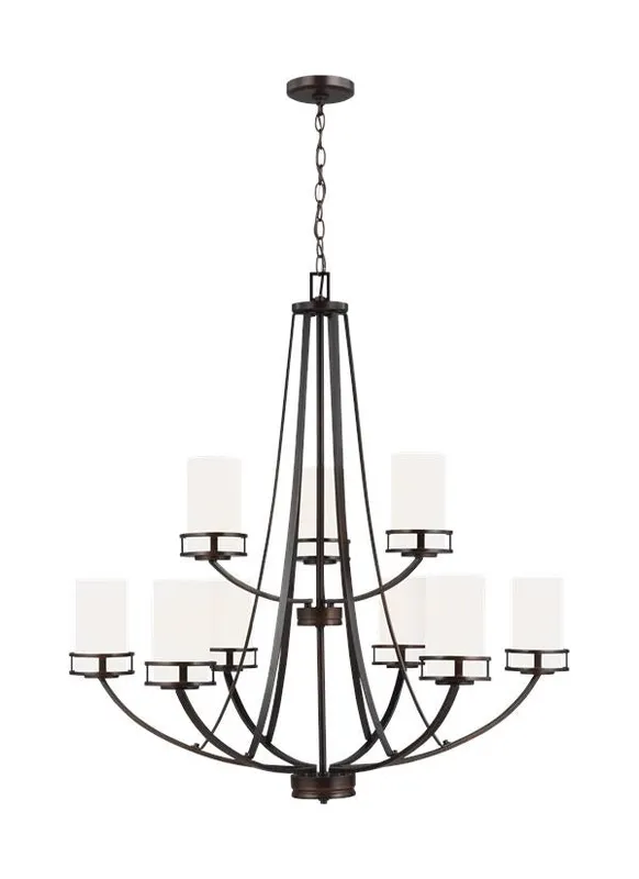 Robie Collection - Nine Light Chandelier | Finish: Burnt Sienna - 3121609EN3-710 — Warehouse Lighting LED Landscape Lights  