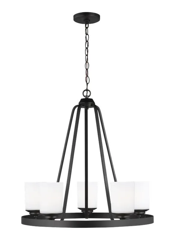 Kemal Collection - Five Light Chandelier | Finish: Midnight Black - 3130705-112 — Warehouse Lighting LED Landscape Lights  