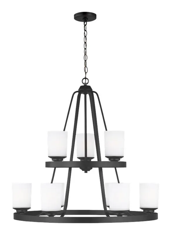Kemal Collection - Nine Light Chandelier | Finish: Midnight Black - 3130709-112 — Warehouse Lighting LED Landscape Lights  