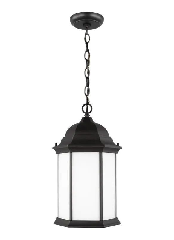 Sevier Collection - One Light Outdoor Pendant | Finish: Black - 6238751EN3-12 — Warehouse Lighting LED Landscape Lights  