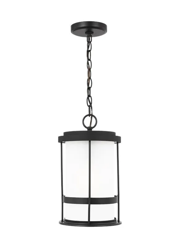 Wilburn Collection - One Light Outdoor Pendant Lantern | Finish: Black - 6290901EN3-12 — Warehouse Lighting LED Landscape Lights  