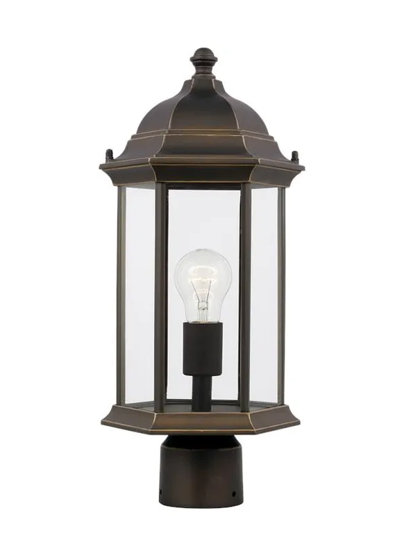 Sevier Collection - Medium One Light Outdoor Post Lantern | Finish: Antique Bronze - 8238601-71 — Warehouse Lighting LED Lighting Controls  
