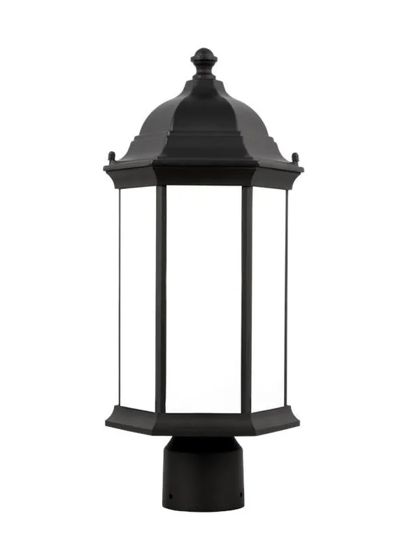 Sevier Collection - Medium One Light Outdoor Post Lantern | Finish: Black - 8238651EN3-12 — Warehouse Lighting LED Lighting Controls  