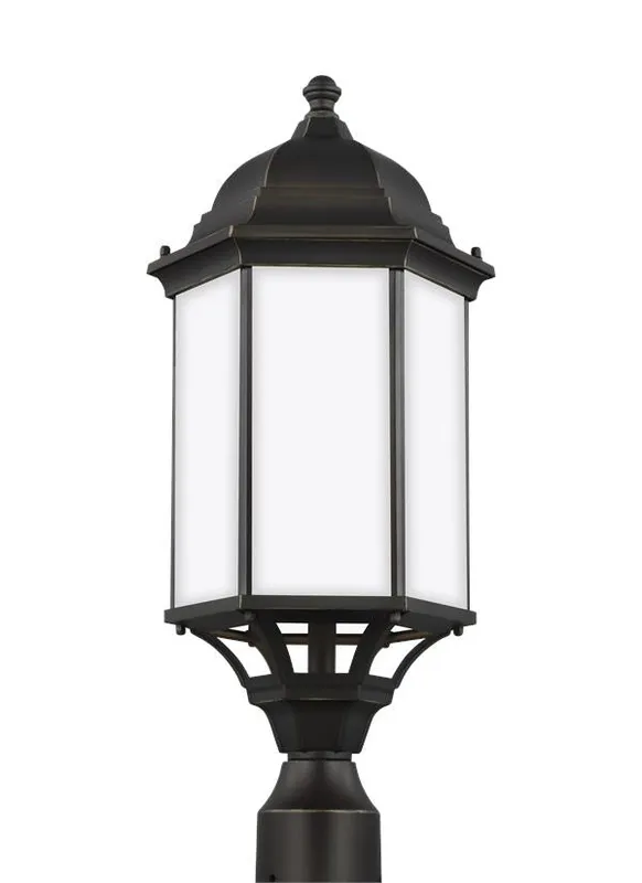 Sevier Collection - Large One Light Outdoor Post Lantern | Finish: Antique Bronze - 8238751EN3-71 — Warehouse Lighting LED Lighting Controls  
