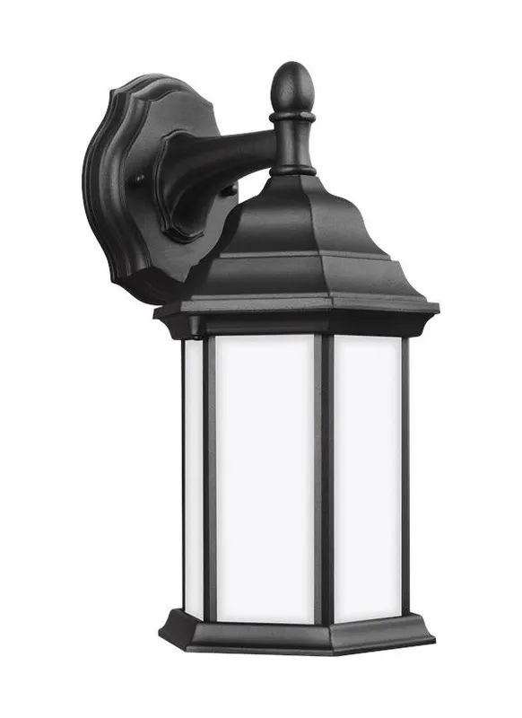 Sevier Collection - Small One Light Downlight Outdoor Wall Lantern | Finish: Black - 8338751EN3-12 — Warehouse Lighting LED Downlights  