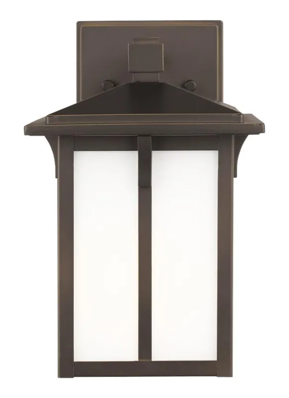 Tomek Collection - Small One Light Outdoor Wall Lantern | Finish: Antique Bronze - 8552701-71 — Warehouse Lighting LED Wall Lights  