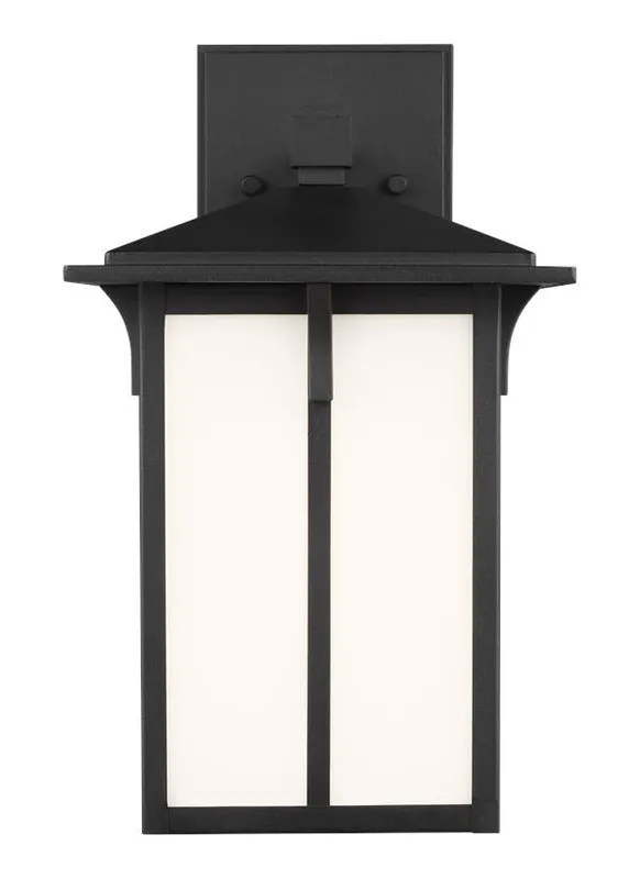 Tomek Collection - Small One Light Outdoor Wall Lantern | Finish: Black - 8552701EN3-12 — Warehouse Lighting LED Wall Lights  