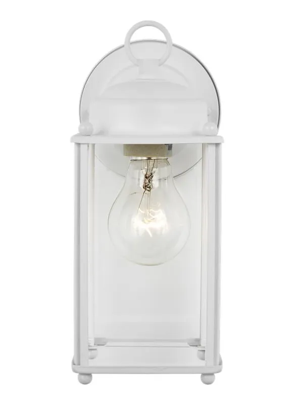 New Castle Collection - Large One Light Outdoor Wall Lantern | Finish: White - 8593-15 — Warehouse Lighting LED Wall Lights  