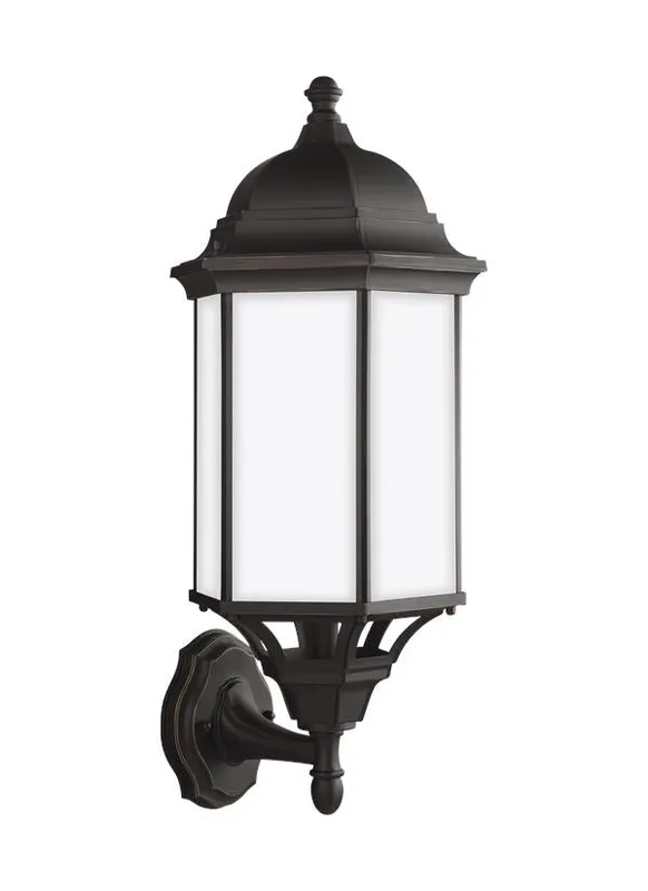Sevier Collection - Large One Light Uplight Outdoor Wall Lantern | Finish: Antique Bronze - 8638751-71 — Warehouse Lighting LED Wall Lights  