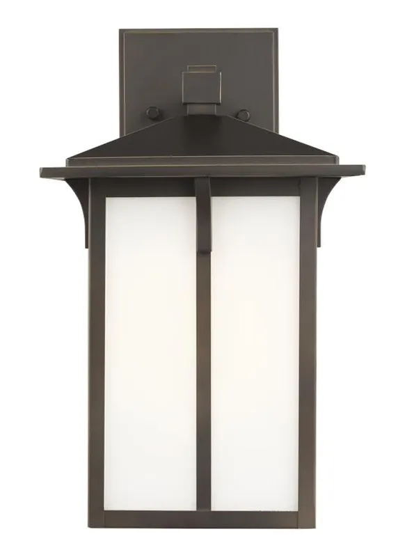 Tomek Collection - Medium One Light Outdoor Wall Lantern | Finish: Antique Bronze - 8652701-71 — Warehouse Lighting LED Wall Lights  