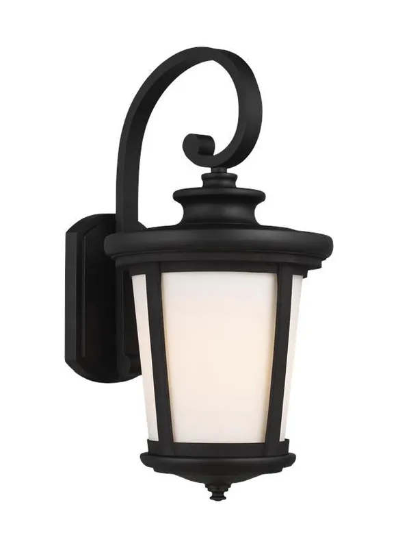 Eddington Collection - Large One Light Outdoor Wall Lantern | Finish: Black - 8719301-12 — Warehouse Lighting LED Wall Lights  