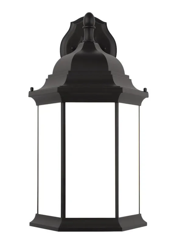 Sevier Collection - Extra Large One Light Downlight Outdoor Wall Lantern | Finish: Black - 8738751-12 — Warehouse Lighting LED Downlights  