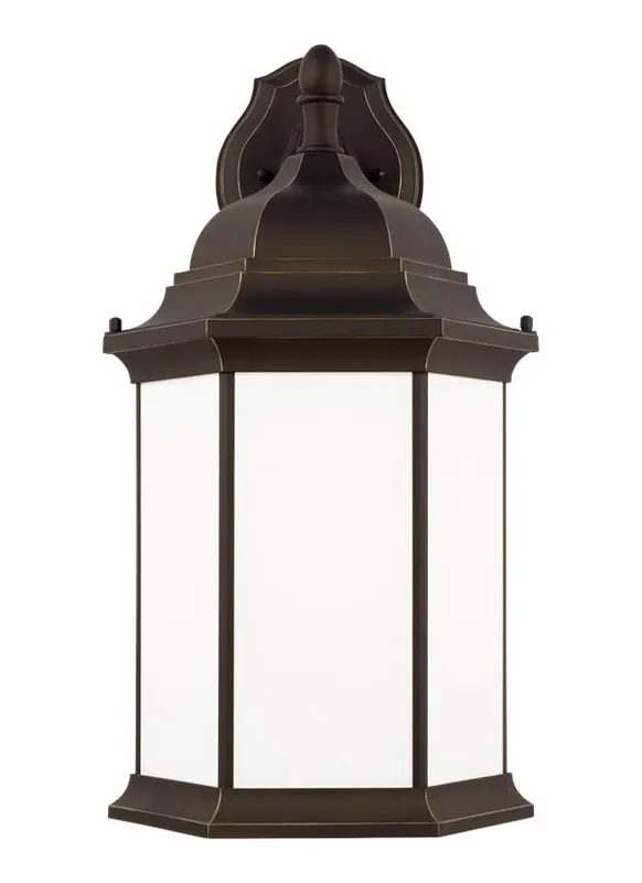 Sevier Collection - Extra Large One Light Downlight Outdoor Wall Lantern | Finish: Antique Bronze - 8738751EN3-71 — Warehouse Lighting LED Downlights  