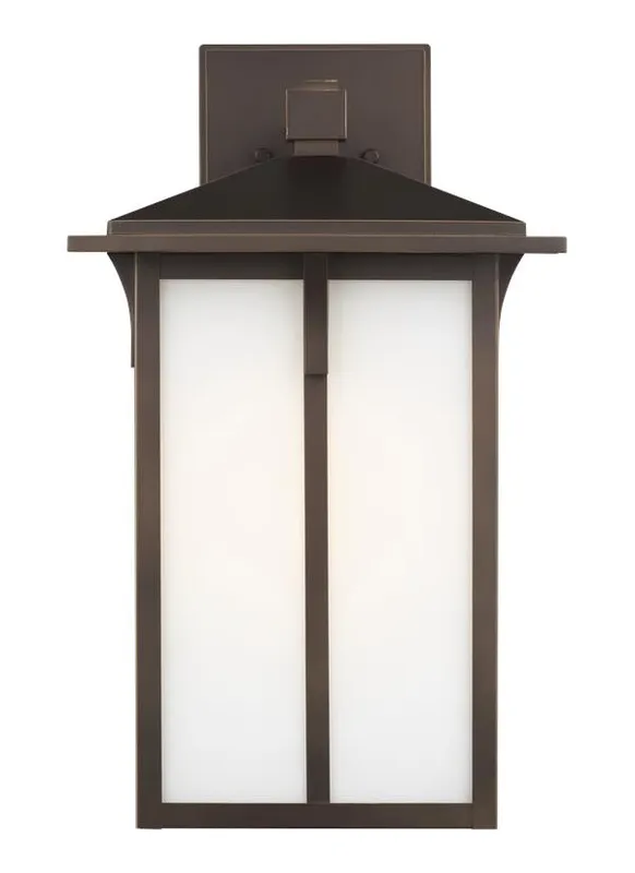 Tomek Collection - Large One Light Outdoor Wall Lantern | Finish: Antique Bronze - 8752701EN3-71 — Warehouse Lighting LED Wall Lights  
