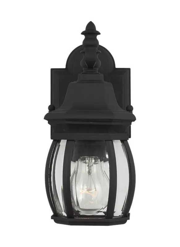 Wynfield Collection - Small One Light Outdoor Wall Lantern | Finish: Black - 88203-12 — Warehouse Lighting LED Wall Lights  