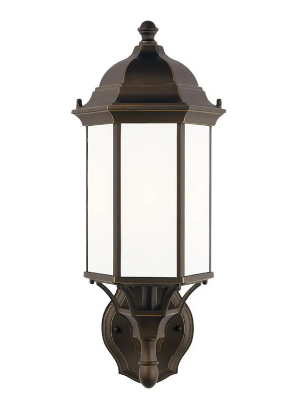 Sevier Collection - Medium One Light Uplight Outdoor Wall Lantern | Finish: Antique Bronze - 8838701-71 — Warehouse Lighting LED Wall Lights  