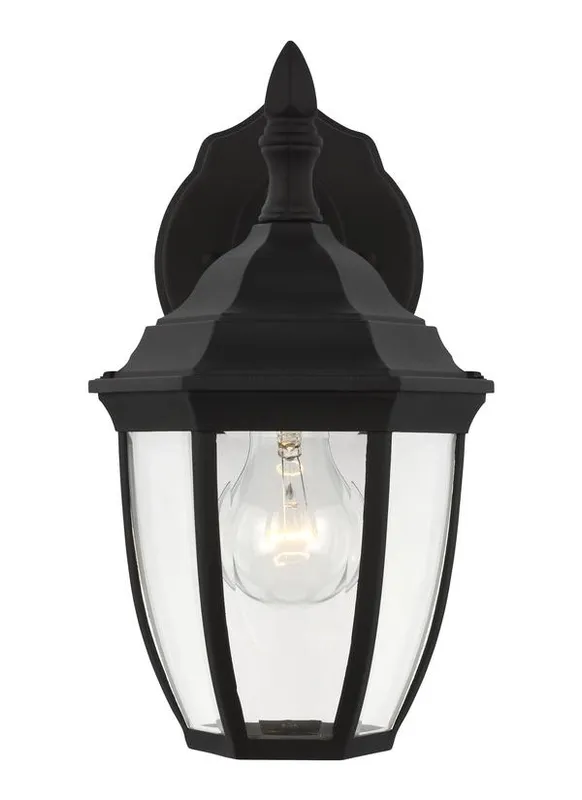 Bakersville Collection - Small One Light Outdoor Wall Lantern | Finish: Black - 88936-12 — Warehouse Lighting LED Wall Lights  